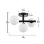 Globe Trio Semi Flush Mount Ceiling Light