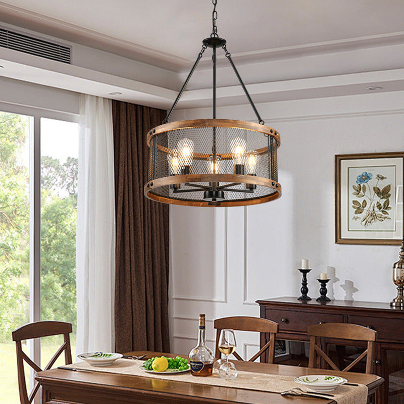 Harrison Mesh Drum Chandelier