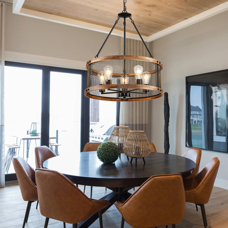 Harrison Mesh Drum Chandelier