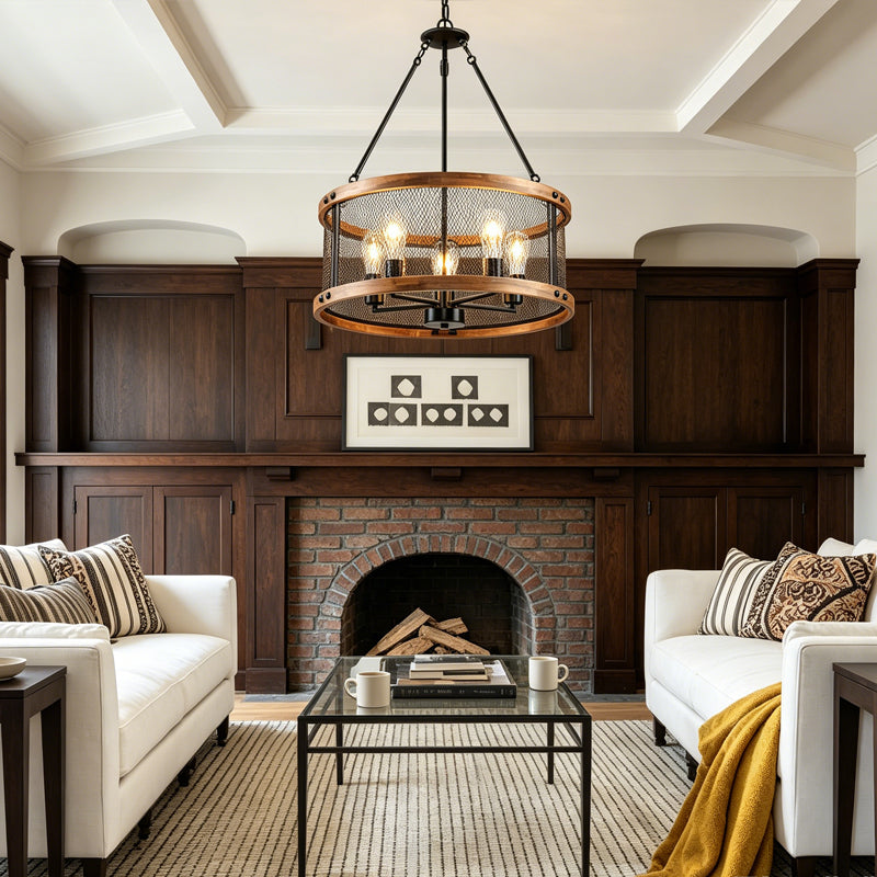 Harrison Mesh Drum Chandelier