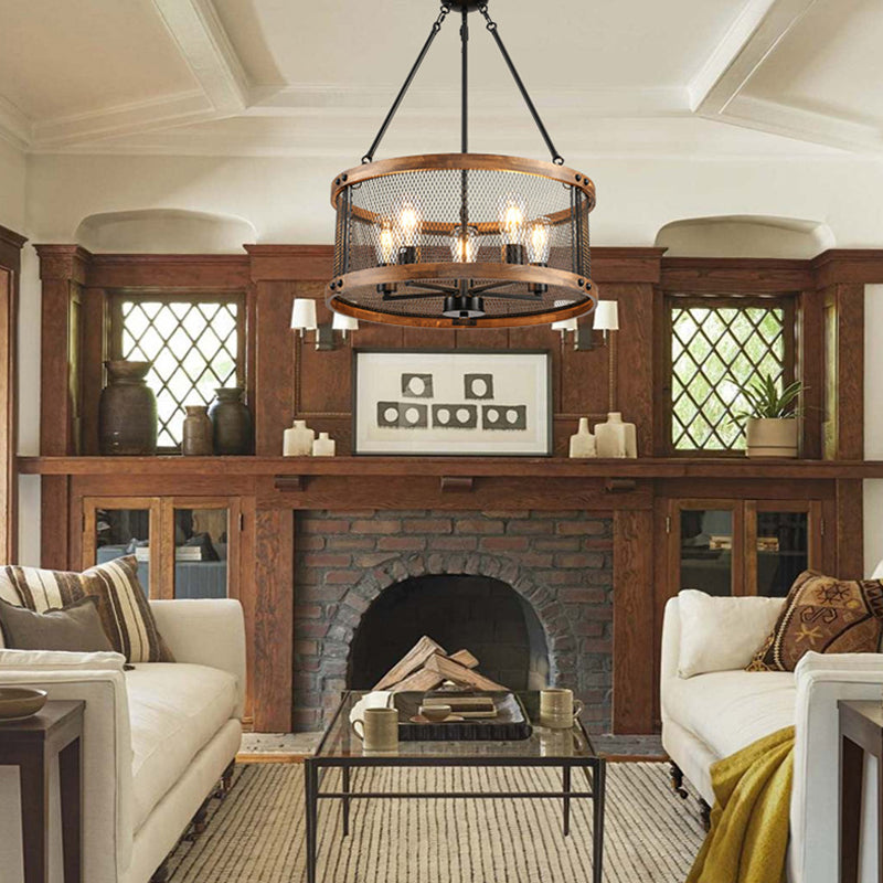 Harrison Mesh Drum Chandelier
