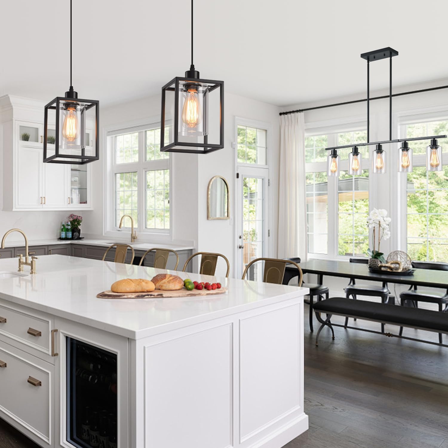 Lantern Cage Iron Pendant Light