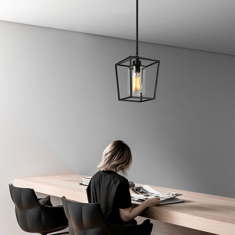 Lantern Cage Iron Pendant Light