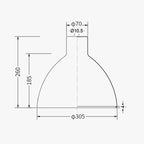 Matte Dome Metal Pendant Lamp
