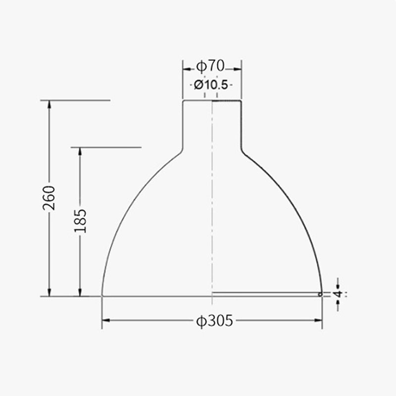 Matte Dome Metall-Pendelleuchte