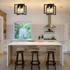 Nordic Cube Frame Flush Mount Ceiling Light