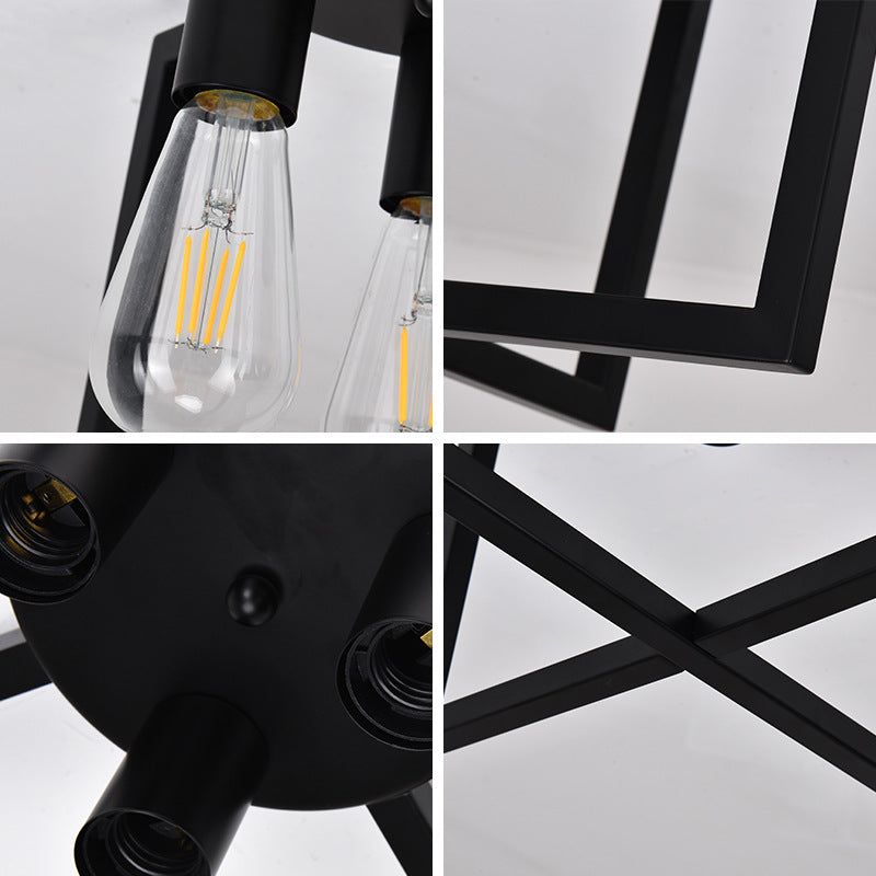 Nordic Cube Frame Flush Mount Ceiling Light
