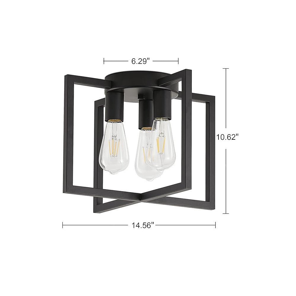 Nordic Cube Frame Flush Mount Ceiling Light