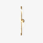 Modern Brass Spiral Wave LED Wall Sconce Studio Product Shot