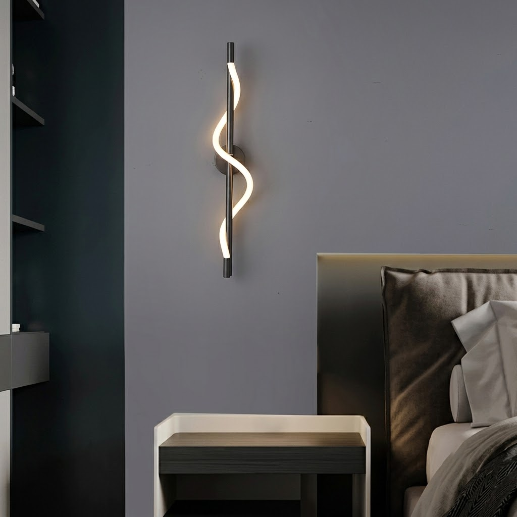 ope and Brass Linear Sconce