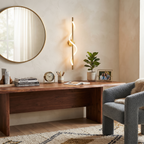ope and Brass Linear Sconce