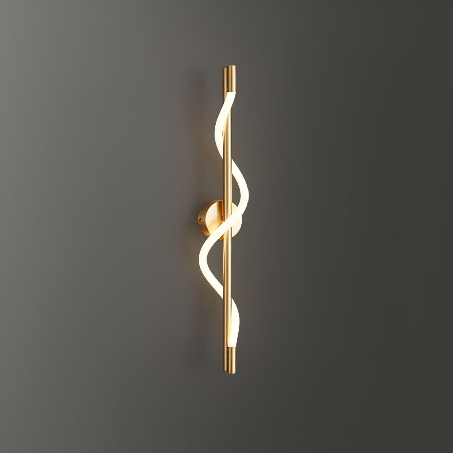 ope and Brass Linear Sconce