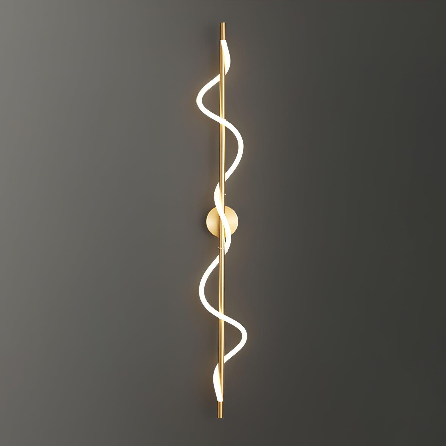 ope and Brass Linear Sconce