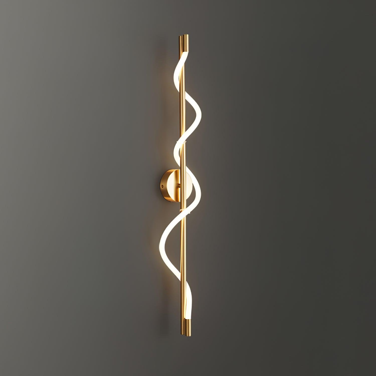 ope and Brass Linear Sconce