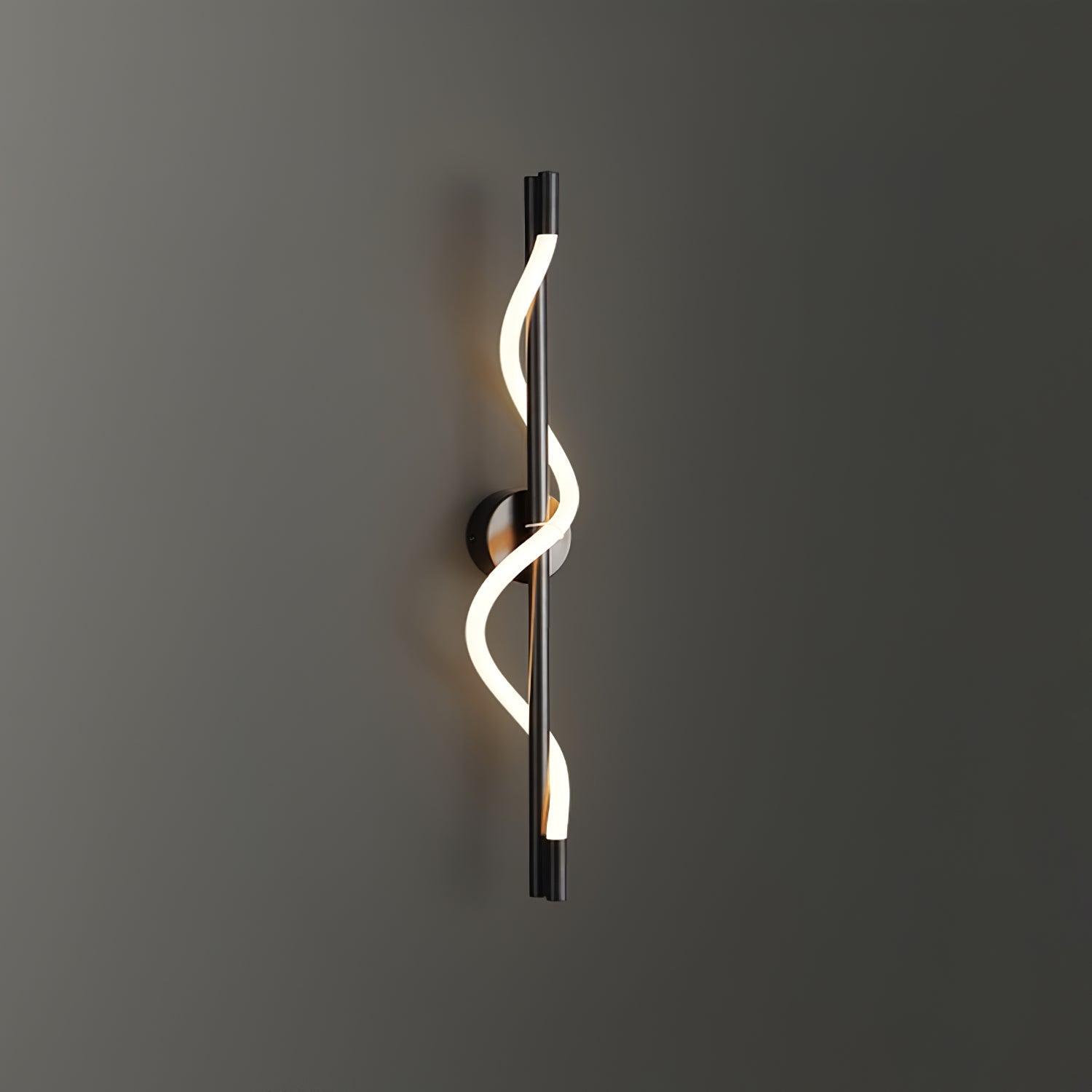 ope and Brass Linear Sconce