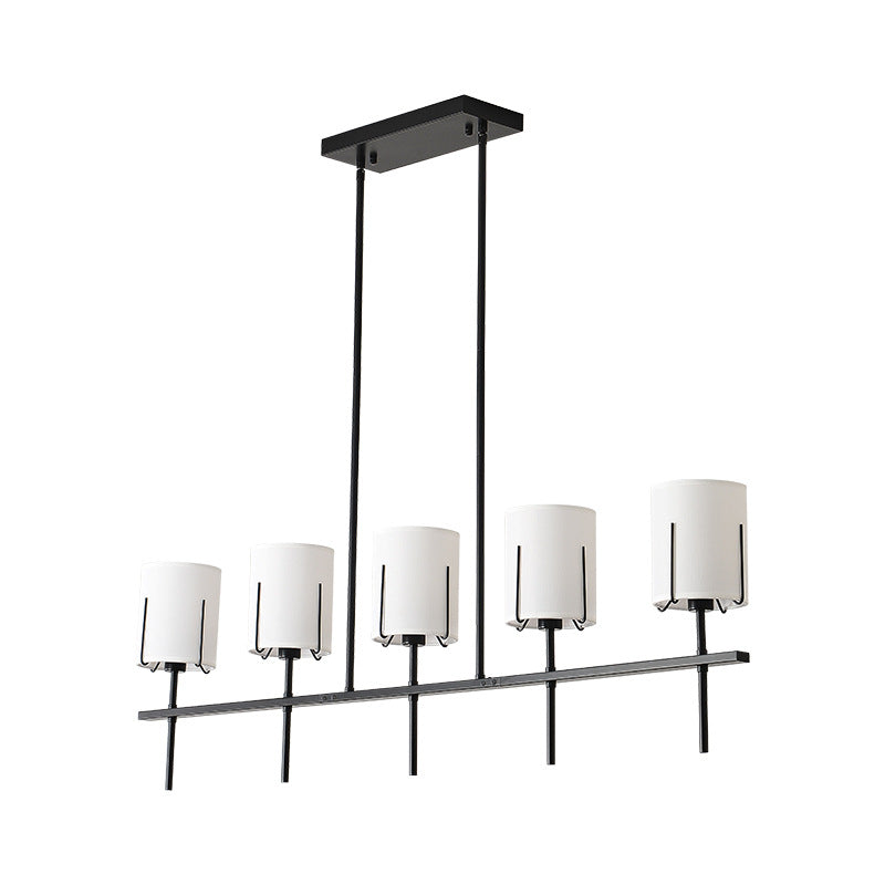 Open-Frame Drum Linear Chandelier