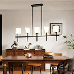 Open-Frame Drum Linear Chandelier