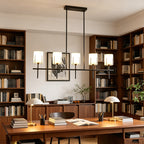 Open-Frame Drum Linear Chandelier