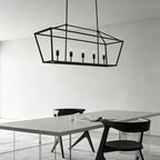Open Frame Linear Lantern Chandelier