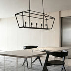 Open Frame Linear Lantern Chandelier