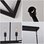 Open Frame Linear Lantern Chandelier