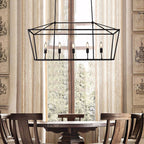 Open Frame Linear Lantern Chandelier
