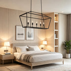 Open Frame Linear Lantern Chandelier