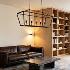 Open Frame Linear Lantern Chandelier