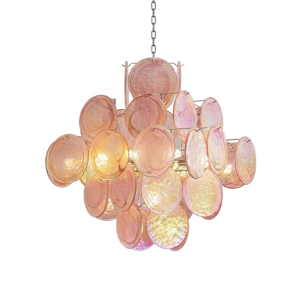 Aura Pink Scheiben-Kronleuchter
