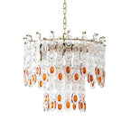 Geometric Link Tiered Chandelier