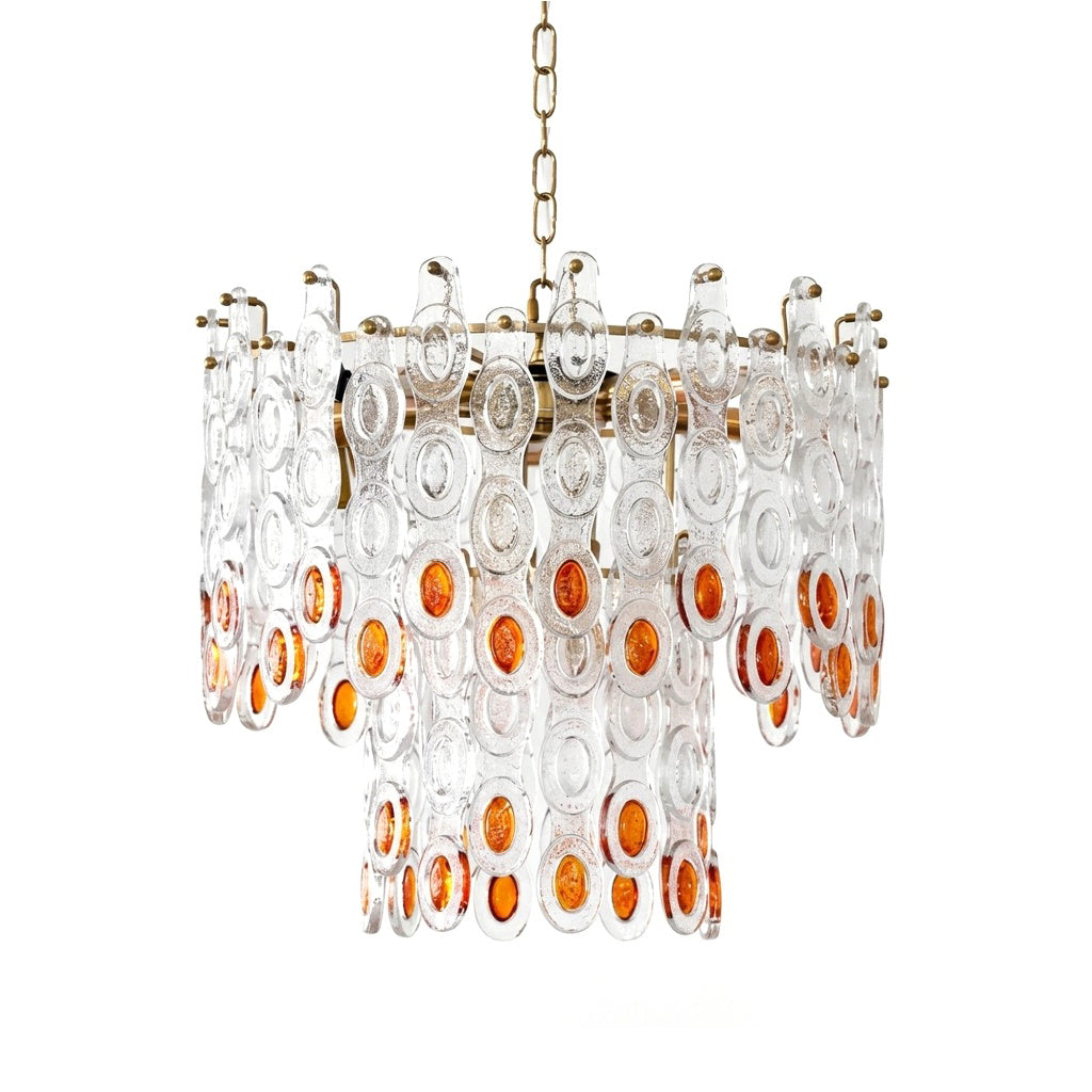 Geometric Link Tiered Chandelier