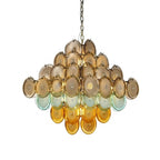 Ombre Glass Disc Chandelier