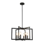 Pinwheel  Square Cage Chandelier