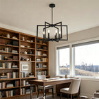 Pinwheel  Square Cage Chandelier