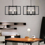 Pinwheel  Square Cage Chandelier