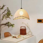 Pleated Dome Fabric Pendant Lamp