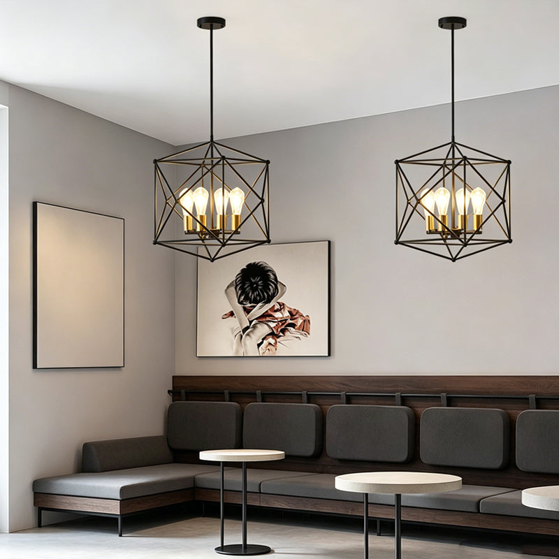 Polyhedron Wireframe Chandelier