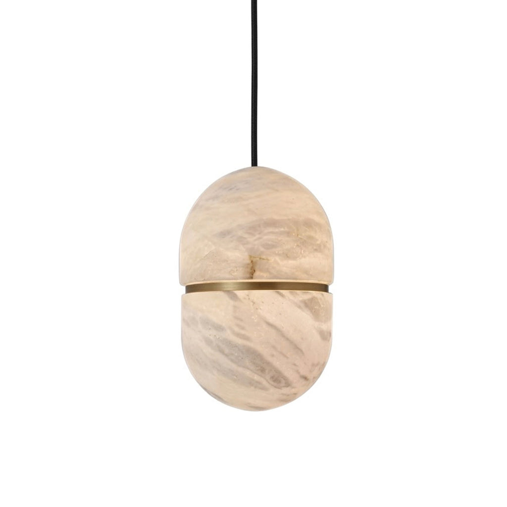 Velo Capsule Alabaster Pendant Lamp