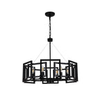 Rotating Square Cage Chandelier