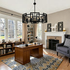 Rotating Square Cage Chandelier