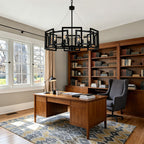 Rotating Square Cage Chandelier