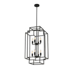 Tiered Square Cage Chandelier