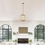 Tiered Square Cage Chandelier