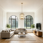 Tiered Square Cage Chandelier