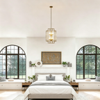 Tiered Square Cage Chandelier