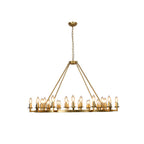 Vintage Candle Wagon Wheel Chandelier